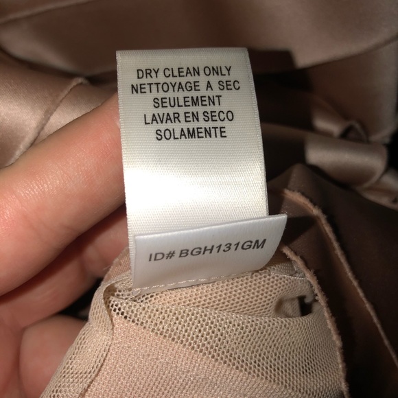 BCBG Maxazria Tiered Satin Halter Dress - Picture 6 of 6